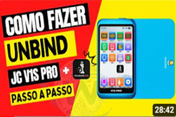 JC V1S PRO FAZENDO UNBIND IOS 15.0 - 16.1.2 CHECKM8 - DESBLOQUEIO DE MEMORIA DO IPHONE